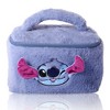 Disney Stitch Fluffy Travel Cosmetic Bag - Cute Plush Makeup Cosmetic Jewelry Case - 2 of 4