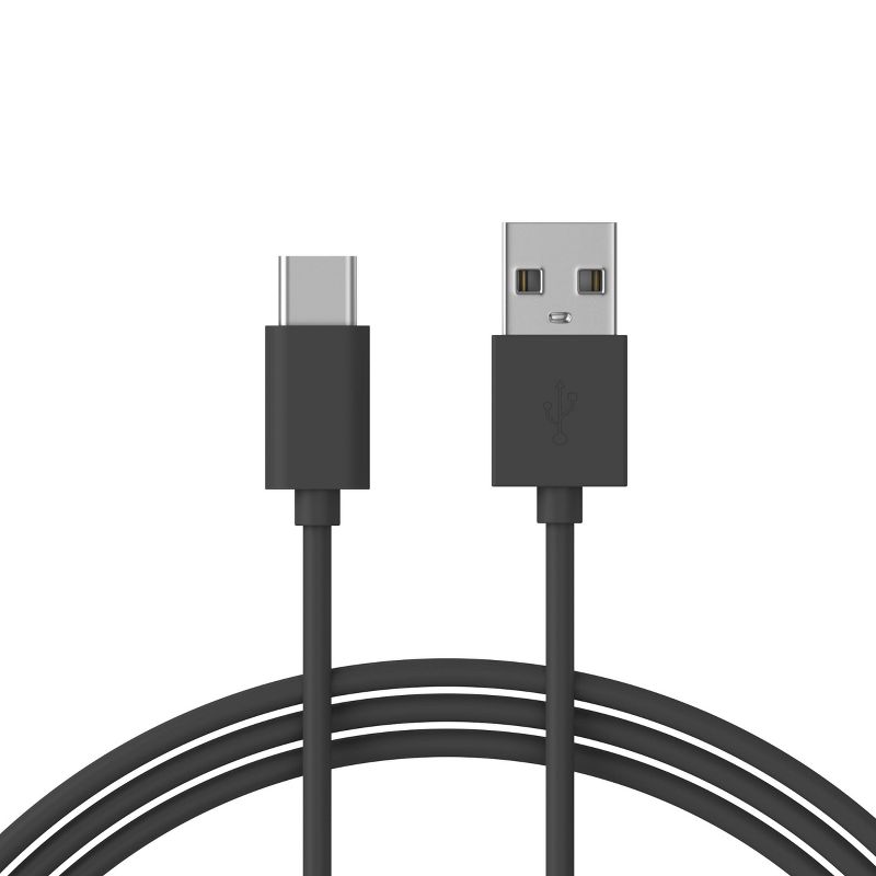 Just Wireless 6&#39; TPU Type-C to USB-A Cable - Gray, 4 of 11
