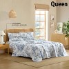 HLC.ME Floral Bed Sheets - Bed Sheet Set - Wrinkle Resistant & Ultra Soft - Fits Mattresses up to 15 Inches Deep - 3 of 4
