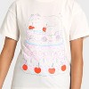 Girls' Short Sleeve 'Cat Cake' Oversized Graphic T-Shirt - Cat & Jack™ Off-White - 2 of 4