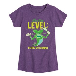 Girls' - SpongeBob SquarePants - Ghosting Level Flying Dutchman Fitted Short Sleeve Graphic T-Shirt - 1 of 4