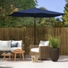 Sapphtopaz 6.5×10Ft Patio Umbrella Rectangular Market Umbrella with Crank and Push Button Tilt 6 Sturdy Ribs for Garden, Beach, Backyard - 3 of 4