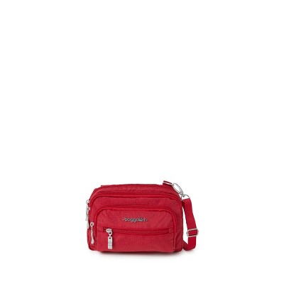 Baggallini Women's Triple Zip Bagg Small Crossbody Bag - Apple : Target