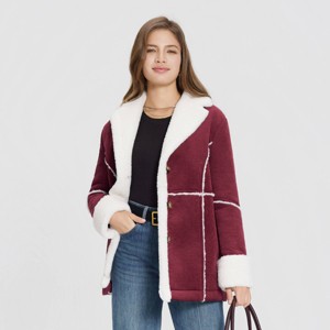 Women's Corduroy Shearling Faux Fur Jacket - Universal Thread™ - 1 of 3