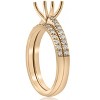 Pompeii3 3/8ct Diamond Engagement Ring Setting & Wedding Band 14k Yellow Gold - 3 of 4
