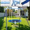 Etokfoks 50 Inch Saucer Swing Set for Kids and Adults 600 lb Capacity Heavy Duty Metal Frame Outdoor Indoor Play Easy No Tool Assembly 1 Piece - 4 of 4