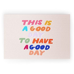 Rhianna Marie Chan This Is A Good Day Looped Vinyl Welcome Mat - Society6 - 1 of 2