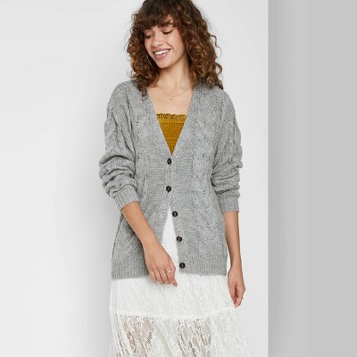 target gray cardigan