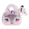 Aurora Small Glitter Fox Fancy Pals Fashionable Stuffed Animal Purple 8.5" - 3 of 4