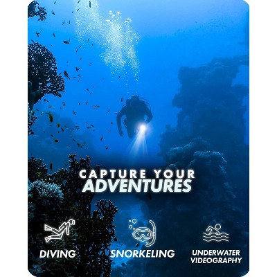 Movo XL Aluminum Diving Rig with Yellow Rubberized Handgrips and LED Light