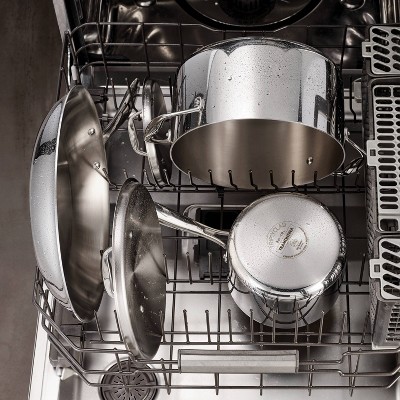 Tri-Ply Clad 5-Quart Stainless Steel Round Dutch Oven