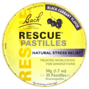 Bach Rescue® Pastilles, Natural Stress Relief, Black Currant, 35 Pastilles, 1.7 oz (50 g) - 1 of 4