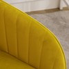 NicBex Office Chair Modern Height Adjustable Ergonomic Chair Computer Chair with 5 Casters and Golden Base for Office, Study, Bedroom, Bright Yellow - 3 of 4