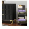 Metal Storage Cabinet With 6 Drawers Dressers For Bedroom Living Room Organizer, Living Room, Entryway, Hallway, Black - 4 of 4