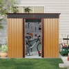 NicBex 8*6ft Multi-Functional Outdoor Storage Shed with Lockable Sliding Doors and Transparent plate for Garden, Lawn - 2 of 4