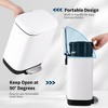 3.2 Gallon/12L Step Trash Can with Soft-Close Lid, Stainless Steel Garbage Can with Inner Bucket, Fingerprint Resistant, for Kitchen, Bathroom - 4 of 4