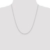 Black Bow Jewelry 1.4mm Sterling Silver Solid Beveled Oval Cable Chain Necklace - 2 of 4