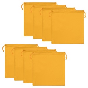 Unique Bargains Microfiber Foldable Eyeglass Ski Goggle Bags 5.9" x 5.9" 8 Pcs - 1 of 4