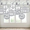 Big Dot of Happiness We Still Do - 25th Wedding Anniversary - Anniversary Party Hanging Decor - Party Decoration Swirls - Set of 40 - 3 of 4