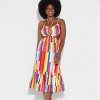 Pride Adult Rainbow Midi Cutout Dress - 3 of 3