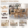 Whisen Retro 5-piece Round Dining Set with 4 Dining Chairs - 4 of 4