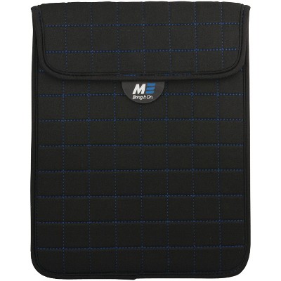 Mobile Edge NeoGrid Sleeve for iPad and 10" Tablets Black w/Blue Stitching