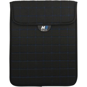 Mobile Edge NeoGrid Sleeve for iPad and 10" Tablets Black w/Blue Stitching - 1 of 3