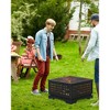 Outdoor Firepit - 21.7 Inch, Spark Screen, Fast Heating, Large Flame for Patio Garden Camping Picnic Bonfire - 3 of 4