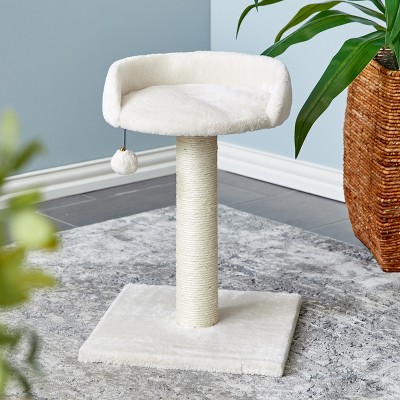 Two by Two Saint Paul - Off-White Scratching Post Cat Furniture - 20.5 in. Tall