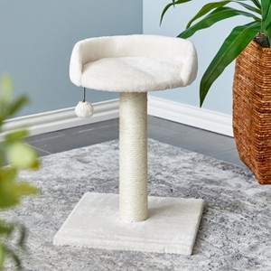 Two by Two Saint Paul - Off-White Scratching Post Cat Furniture - 20.5 in. Tall - 1 of 4