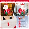 SEVOBAL Inflatable Holiday Decorations 3.3FT Inflatable Window Santa Christmas Decorations Outdoor Christmas Inflatables, Red, 18"*24"*40" - 4 of 4
