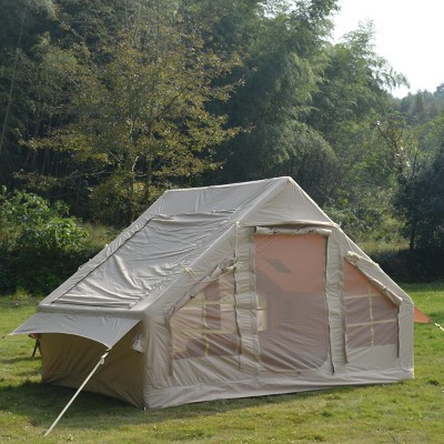 4 Person Inflatable Glamping Tent, 4-Season Waterproof Air Camping Tent House with Quick Setup and Windproof Structure – Cuddlewood