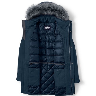 Lands' End Men's Big and Tall Expedition Waterproof Down Parka - 3X Big Tall - Radiant Navy — фото 4