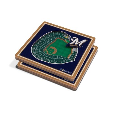 MLB Milwaukee Brewers 3D Stadium View Coaster