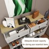 Slim Shoe Cabinet with 4 Flip-Drawers & 2 Drawers, Freestanding Entryway Storage Organizer, Adjustable Shelves - 4 of 4