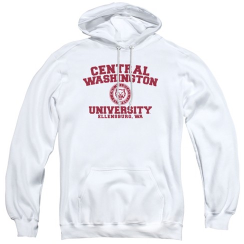 Campus Lab Central Washington University Official Circle Logo Adult Pull over Hoodie white Medium Target