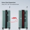 3-Pieces(20inch 24inch 28inch) Hardside Luggage Sets Expandable Luggages Spinner Suitcase With TSA Lock Lightweight Carry On Luggage - 3 of 4
