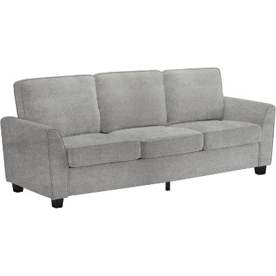 3-Seater Sofa, Minimalist Living Room Couch, Deep Seat Sofa with Washable Covers & Curved Armrests, for Apartments, Home Office, Bedroom
