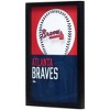 Mlb Atlanta Braves Baseball Logo Glass Framed Panel : Target