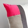 Slickblue Knitted Fabric Patchwork Sweet Lady Pillow - 19.7" Decorative Cushion with Down-Alternative Fill - 3 of 3