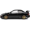 1998 Subaru Impreza 22B RHD (Right Hand Drive) Black with Gold Wheels 1/18 Diecast Model Car by Solido - 3 of 4
