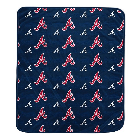 Mlb Atlanta Braves Men's Lightweight Bi-blend Hooded Sweatshirt - L : Target