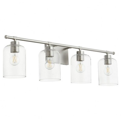 Quorum Lighting Tribute 4 - Light Vanity in  Satin Nickel