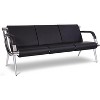 Kinsuite 3-Seat Office Reception Waiting Room Chairs - Guest & Reception Chairs, Black - 2 of 3