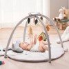 Baby Play Gym Mat with 5 Sensory Toys, Light-Up Musical Duck, Mirror, Cloth Book, and Tummy Time Pillow for Newborn to 18 Months - 2 of 4