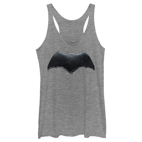 Women's Zack Snyder Justice League Batman Logo Racerback Tank Top - Gray  Heather - X Small : Target