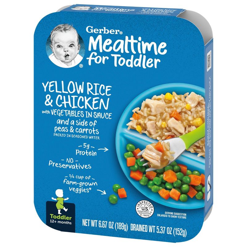 Gerber Toddler Yellow Rice &#38; Chicken with Vegetables in a Sauce - 6.67oz, 4 of 10