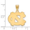 Black Bow Jewelry 10k Yellow Gold North Carolina Tar Heels NCAA Medium Pendant - 2 of 3