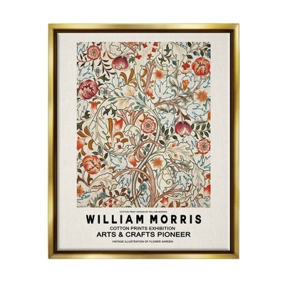 Stupell Industries Bold Red Flowers Pattern Intertwining Stems Text Flyer