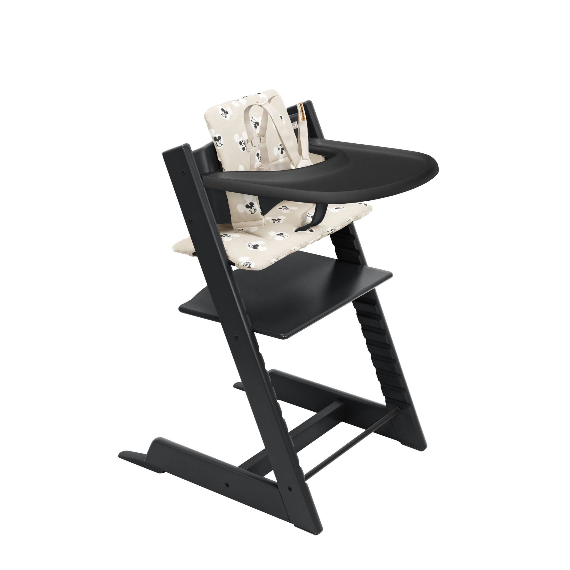 Stokke Tripp Trapp High Chair 2 with Adjustable Baby Set, Cushion, and Removable Tray